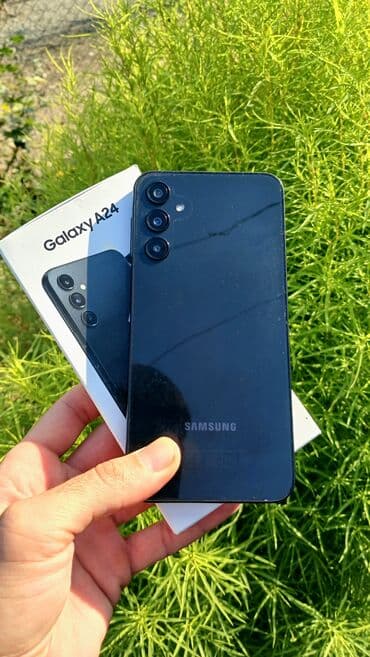 тв бокс в баку: Samsung Galaxy A24 4G, 128 ГБ, цвет - Черный, Отпечаток пальца, Face ID — 1