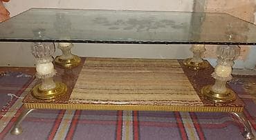 Sifarişlə salon mebeli: Düz masa, Açılmayan, Təkərsiz, Şüşə, Zəmanətsiz — 2