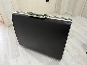 qara çanta: Klassik qara sərt diplomat çantası - Material: möhkəm sərt korpus — 3