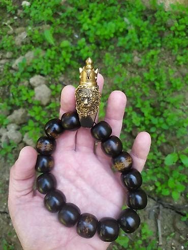 ucuz bijuteriyalar: Material və qiymət müxtəlifdir. - Material: tünd qəhvəyi təbii — 1