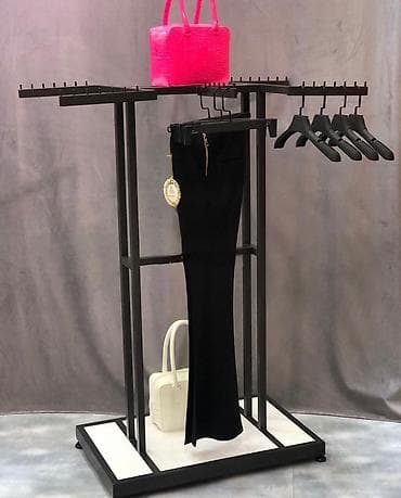 Mağaza üçün metal geyim asılqanı və vitrin stendi - Material: möhkəm