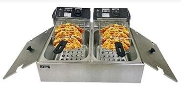 Soyuducular: Fritoz 14L fri aparatı Her göz 2800w gücünde işleyir. Tutum hecmi 14 — 3