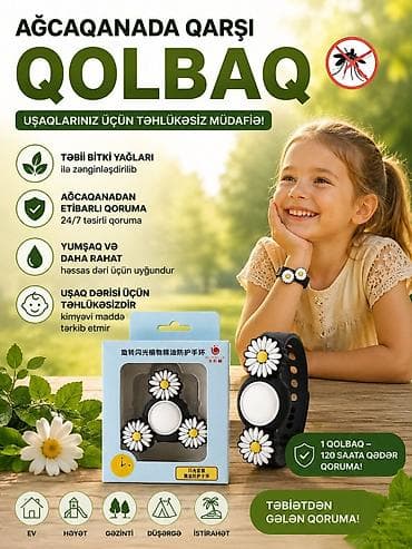 ev bitkisi: Uşaqlar üçün ağcaqanad qarşı qolbaq • Tətbiq sahəsi: ev, həyətyanı — 1