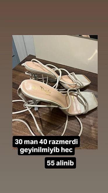 Məhsul: Qadın sandal/tufli – Aida Shoes Rəng: Açıq bej/krem Model