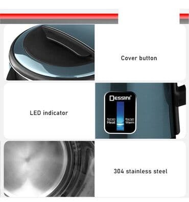 irwad electronics: Elektrik çaydan Dessini, 2.1 - 2.5 l, Yeni, Rayonlara çatdırılma, Ünvandan götürmə, Pulsuz çatdırılma — 5