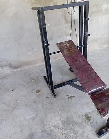 Çoxfunksiyalı güc skamyası və ştanq dayağı - Material: qalın profilli — 6