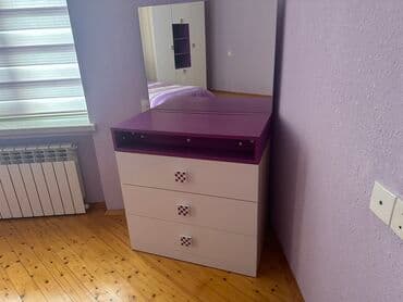 Uşaq mebeli satılır. Geyim dolabı, makyaj stolu, yataq. Az işlənmiş