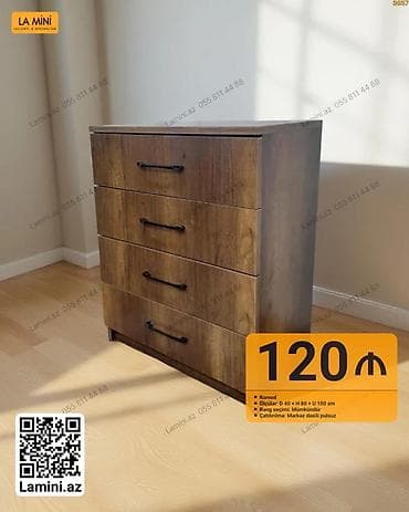Minimalist üslubda komod - Material: laminat - Rəng: müxtəlif rəng — 1