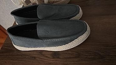 Kişi mokasinləri / espadril tərzli ayaqqabı - Rəng: tünd boz