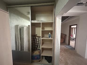 paltar qardirobu: 3 qapılı, Güzgülü, Bej, Taxta, Kupe, Düz dolab — 2