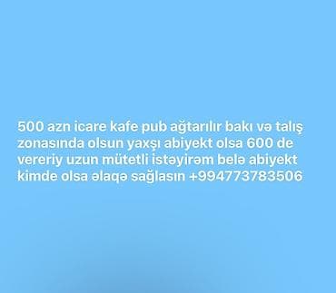 ucuz evlər satış: Axtarış: İcarəyə kafe/pub obyekt - Yer: Bakı və Talış zonası - Aylıq — 1