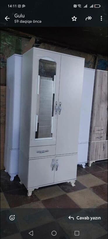 dsp laminat: Açılan, 2 qapılı Düz dolab, Qarderob, paltar dolabı — 3