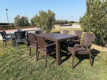 alüminium qazanlar: Yeni, Dördbucaq masa, 6 stul, Açılmayan, Stullar ilə, Plastik, Türkiyə — 1