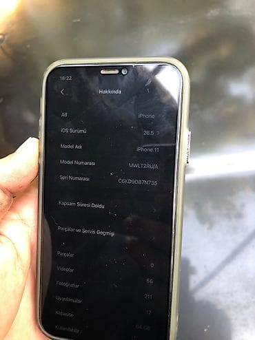 iphone xr ağ: IPhone 11, 64 GB, Qara, Simsiz şarj, Face ID — 6