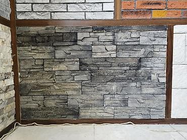 can eti: Dekorativ divar panelləri – daş teksturası - Material: dekorativ daş — 1