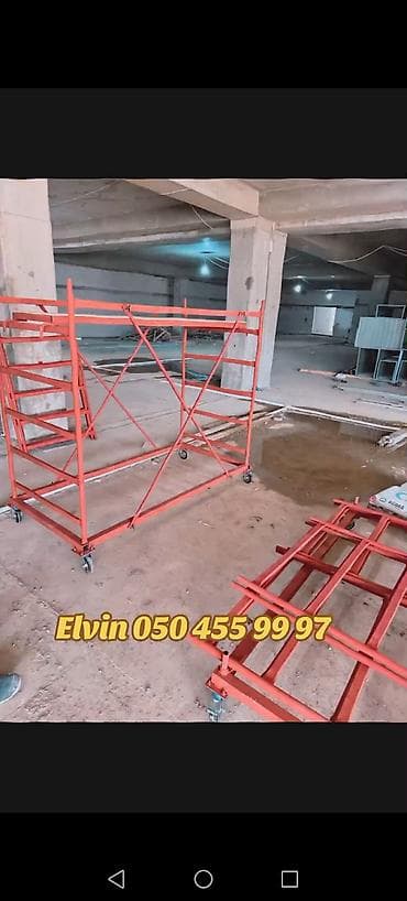 metak boru: Rulonlu qüllə tipli iskele dəstləri Məhsul təsviri: - Daxili və — 7