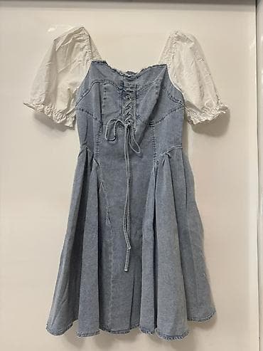 Denim korse detallı paltar Təzədir,1 dəfə geyinilib,razmer olmadıgı lalafo.az -da Denim korse detallı paltar Təzədir,1 dəfə geyinilib,razmer olmadıgı