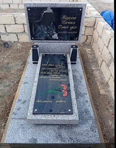 hasar: Qəbirüstü abidə və məzar kompleksi hazırlanması xidməti - Qranit və — 10