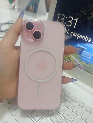 soyuducu satişi: IPhone 15, 128 GB, Çəhrayı, Simsiz şarj — 1