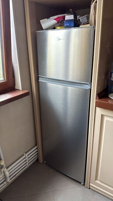 soyuducu 100: 2 qapılı Midea Soyuducu Satılır, rəng - Gümüşü — 2