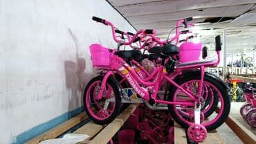 qızlar üçün hədiyyələr: Yeni İki təkərli Uşaq velosipedi 12", sürətlərin sayı: 1, Ünvandan götürmə — 12