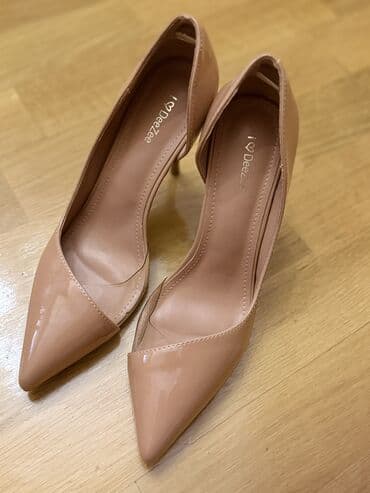 kicik dabanlı ayaqqabı: Tuflilər, Ölçü: 38, rəng - Bej, Yeni — 1