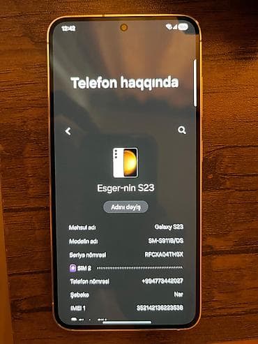 samsung galaxy note 20: Samsung Galaxy S23, 256 GB, rəng - Bej, İki sim kartlı — 5