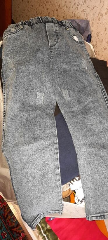 детские летние шорты: Uşaq geyim dəsti – cins şalvar və 3 ədəd şort sortik salvarlar az — 1