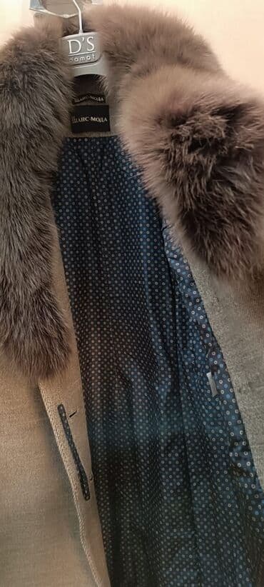 kaşmir palto: Payto kaşmir natural mexli. Boz rengli. Qalın astarlı 350 manata — 4