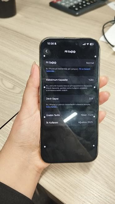 IPhone 16 Pro, 128 GB, Desert Titanium, Barmaq izi, Face ID — 7