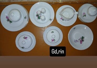 xurusdal qablar: Nahar dəsti, rəng - Ağ, Farfor — 2