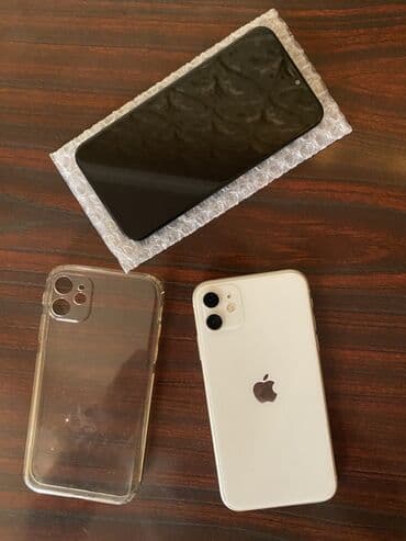 iphone 11 en ucuz qiymeti: IPhone 11, Ağ, Face ID — 1