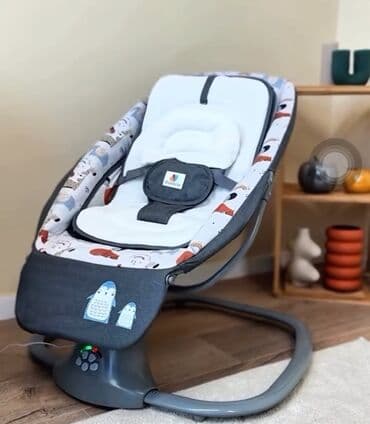 uşaq karşok: Erqonomik uşaq yelləncəyi. Yumşaq oturacağı və təhlükəsizlik kəməri — 1