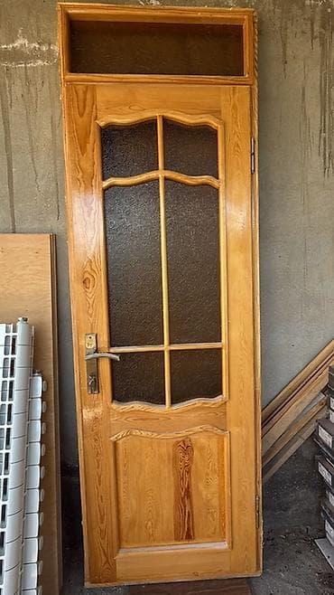 taxta laqa: İşlənmiş Otaq qapısı 90x230 sm Üzlük ilə, Ünvandan götürmə — 1