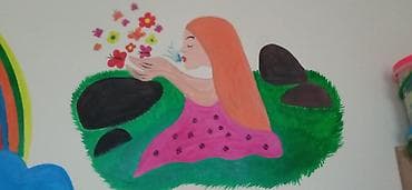 lalafo plastik qapilar: Uşaq otaqları və məktəbəqədər siniflər üçün divar rəsmləri xidməti - — 8