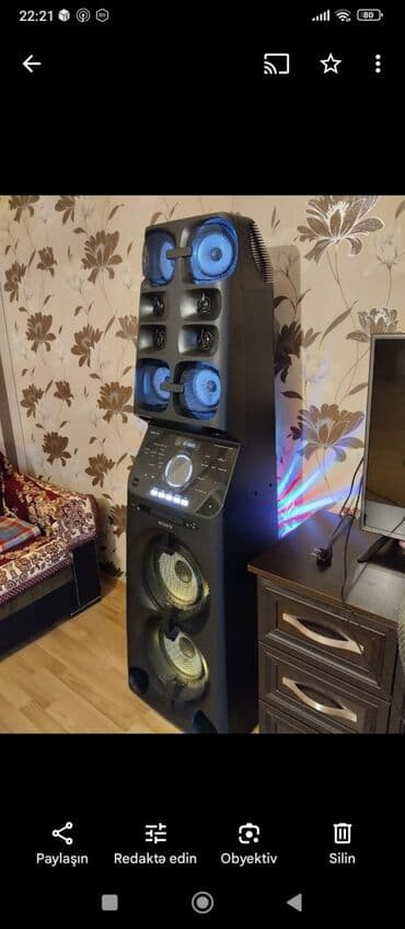 музыкальный центр бу купить: Б/у Panasonic Колонка, Тип - Для свадьбы, цвет - Черный — 5