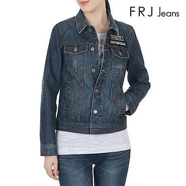 Qadınlar üçün cins gödəkçə – FRJ Jeans üslubunda - Material: qalın