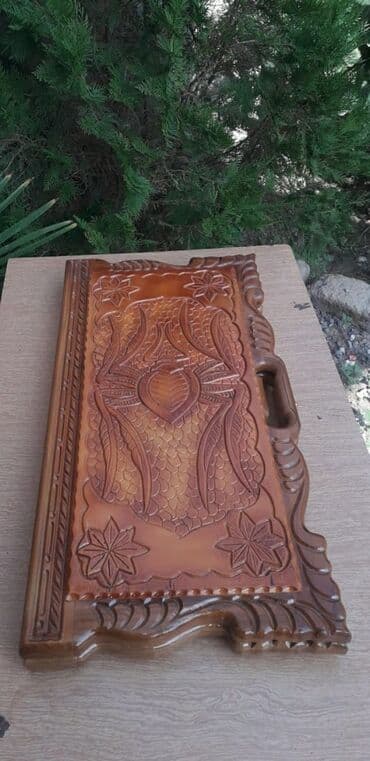 чемодан с инструментами для автомобиля: Məhsul: Ağacdan oyma nərd taxtası (bir neçə fərqli naxışlı model) — 6