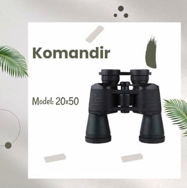 купить бинокль: Komandir binokl Model: 20 X 50 •Baxış sahəsi: 168 FT/ 10000 YDS — 1