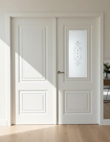 ag qapilar: Yeni Otaq qapısı Zamok ilə, Zəmanətli, Pulsuz çatdırılma — 1