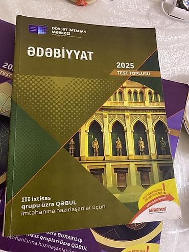 Книги и журналы: 3ü birlikde verilir Tərkib: - Riyaziyyat 2025 – Test toplusu, I hissə — 2