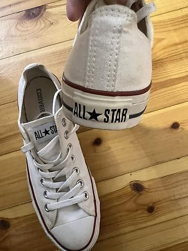 Кроссовки и спортивная обувь: Цвет - Белый, Б/у — 4