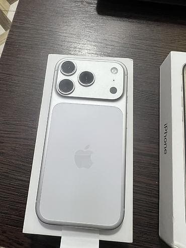 ayfonlar: IPhone 17 Pro, Gümüşü, Zəmanət, Simsiz şarj, Face ID — 1