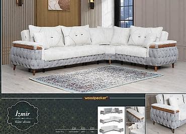 İzmir künc divan – Woodpecker Fabrik istehsalı mebellərin topdan