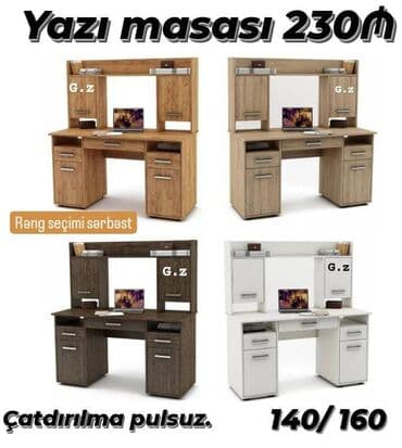 Yazı masası – 230₼ - Ölçülər: 140/160 - Rəng seçimi sərbəst - lalafo.az -da Yazı masası – 230₼ - Ölçülər: 140/160 - Rəng seçimi sərbəst -