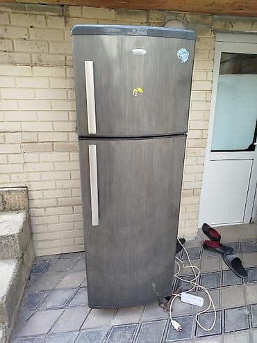 şirvan ikinci el: 2 qapılı Whirlpool Soyuducu Satılır, rəng - Boz — 1