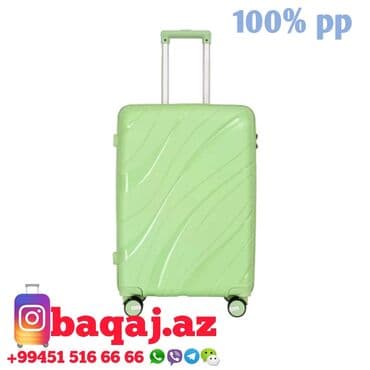 yol cantası: Polipropilenden hazirlanmis yuksek keyfiyyetli camadanlar. Чемоданы — 1