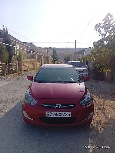 kia picanto qiyməti: Hyundai Accent sedan - Kuzov: sedan, parlaq qırmızı rəng - Mühərrik — 2
