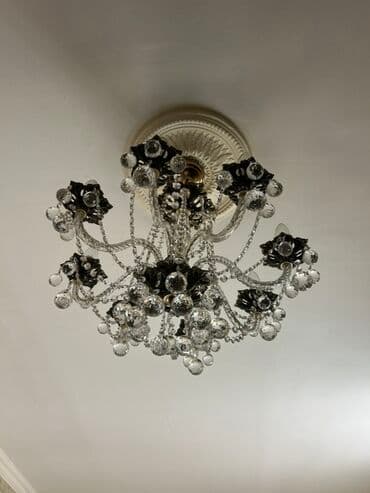 listur alti: Çılçıraq, 8 lampa, Xrustal — 1