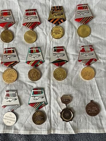 kohnə pullar alıram: Sovet dövrünə aid orden və medallar kolleksiyası - Müxtəlif illərdə — 2